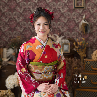 【成人式振袖フルセット】フォトスタジオ厳選◎ 　２着試着OK！　　　NO.16 成人式振袖フルセット】フォトスタジオ厳選◎ 2着試着OK！ NO.16