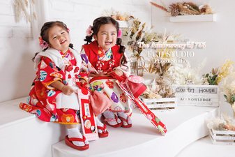 七五三姉妹と一緒に💓